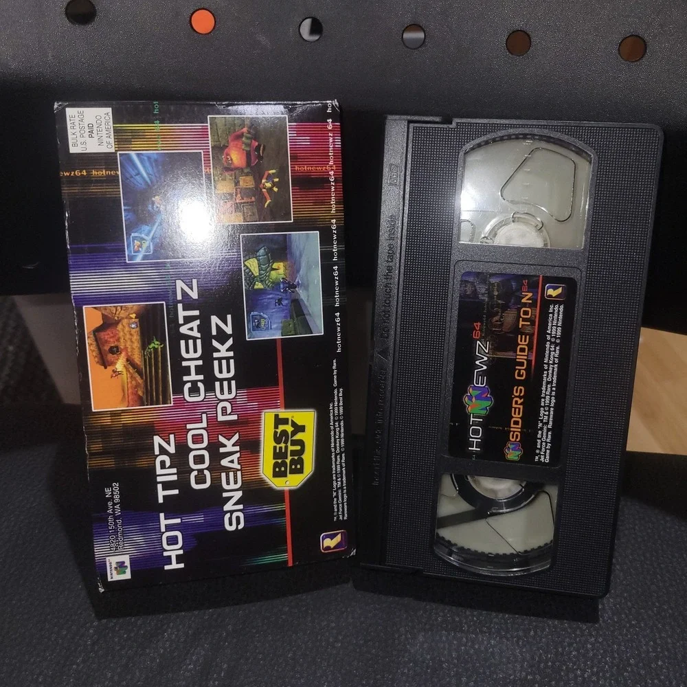 N64 Hotnewz Hot News VHS Tape Insider's Guide Nintendo 64 1999 Best Buy Promo